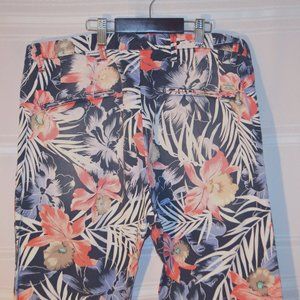 Scotch and Soda men's floral patterned heavy cotton pants 32-34